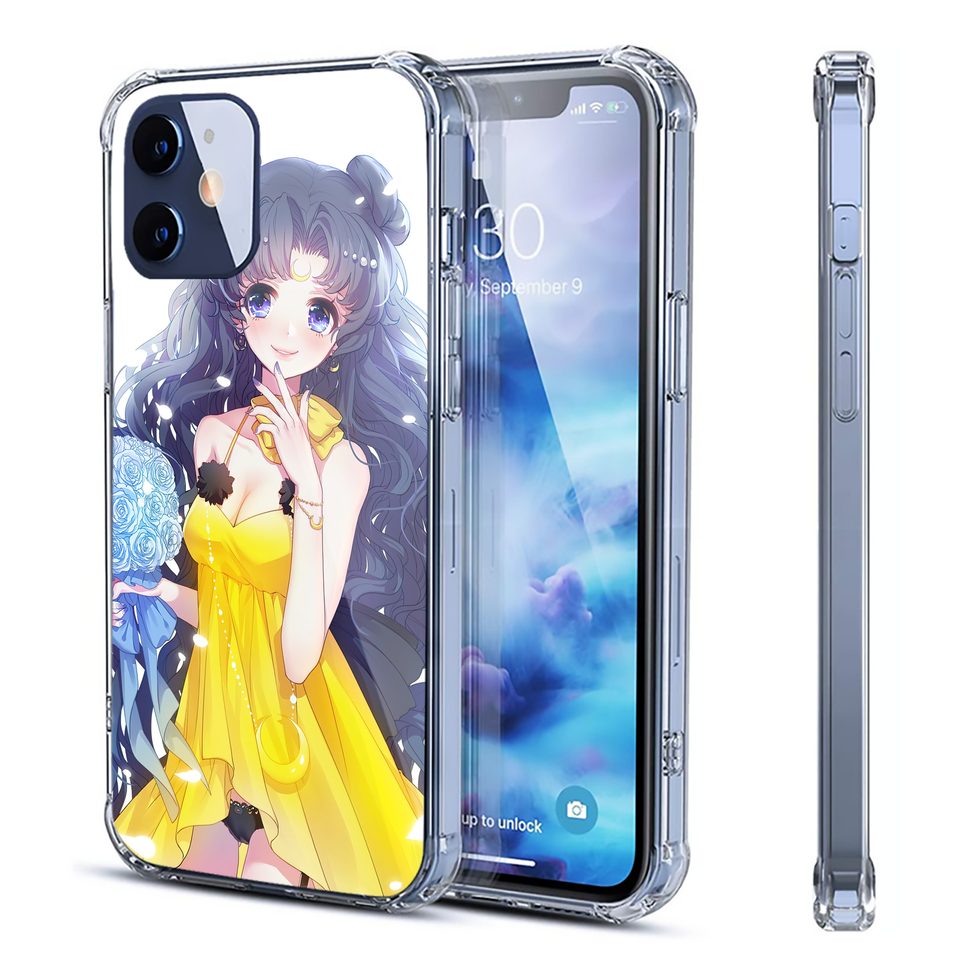（画像用） 美少女戦士セーラームーン Sailor Moon 【iPhone 12シリーズ対応】透明スマホケース（クリアソフトケース）